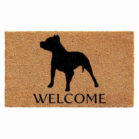 Calloway Mills Entrance Mat, Coir, Natural, Black 103011729